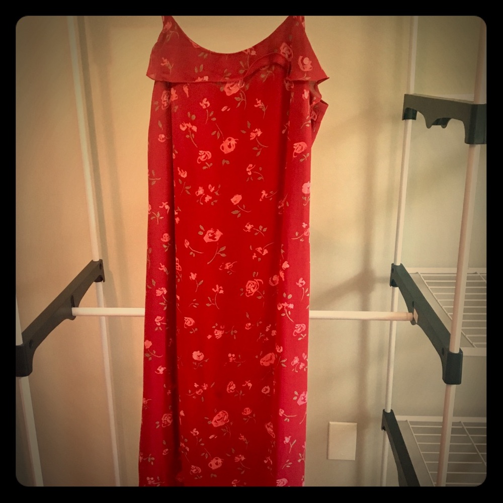 Rose pattern slipdress